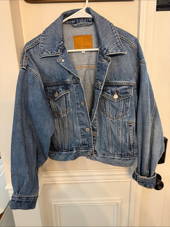 Aritzia Jackets & Blazers - Aritzia Light Blue Washed Denim Jacket